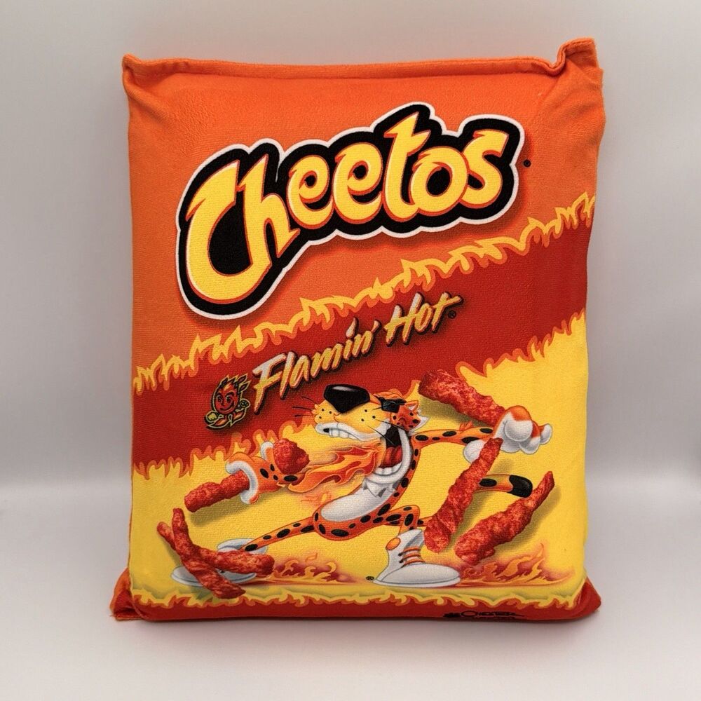 Cheetos Flamin Hot Snuggie 2-In-1 Pillow Snack Tray Chester Cheetah Cup Holder